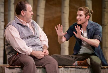 Randy Pearlman (left) plays Dr. Eugene Sorn and Garret Storms plays Conrad in the regional...