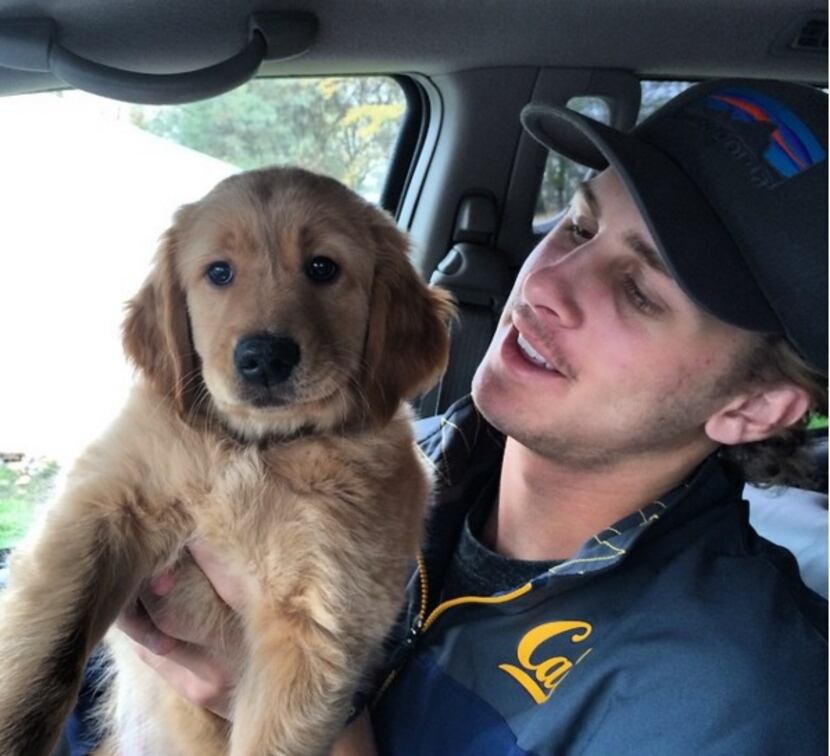 Goff and Leo (Photo from Goff's Instagram page)