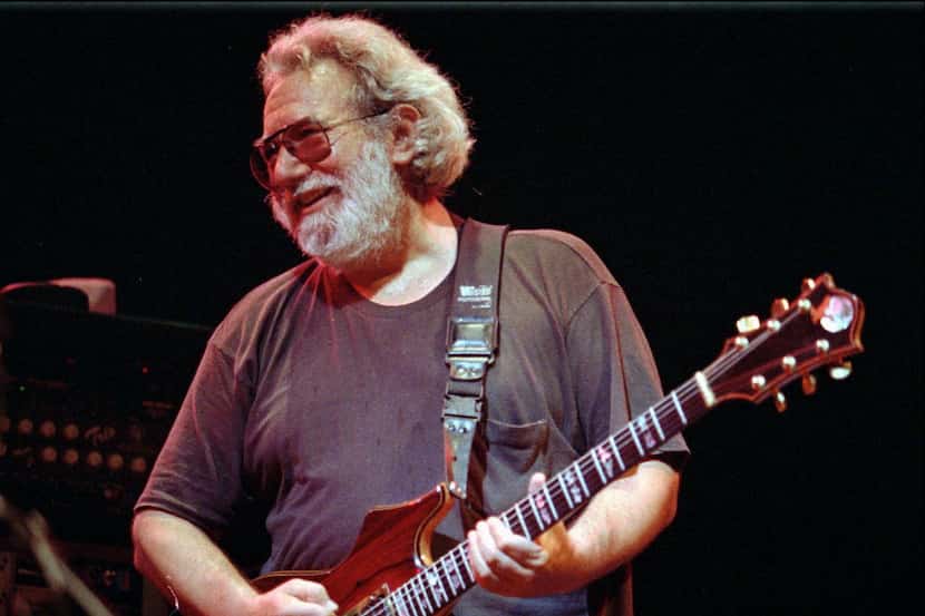 This Nov. 1, 1992 file photo shows Grateful Dead lead singer Jerry Garcia performing in...
