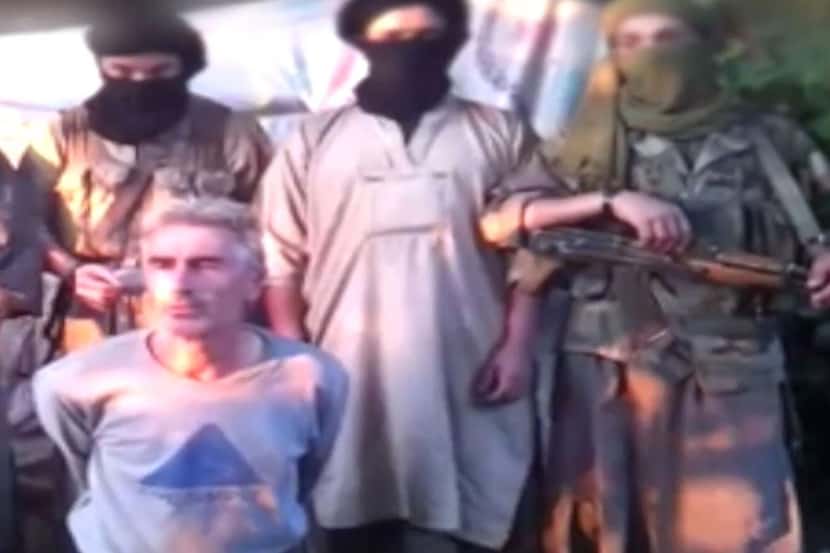 An image grab taken from a video released by Jund al-Khilafa, or "Soldiers of the Caliphate,...
