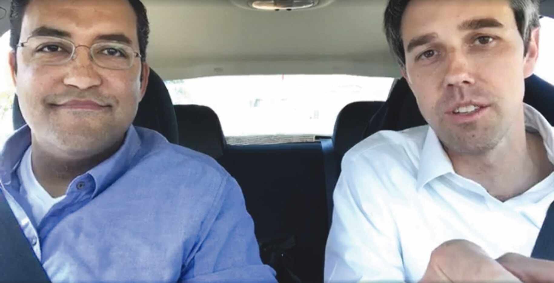 U.S. Reps. Will Hurd (left) and Beto O'Rourke drove from San Antonio to Washington after...