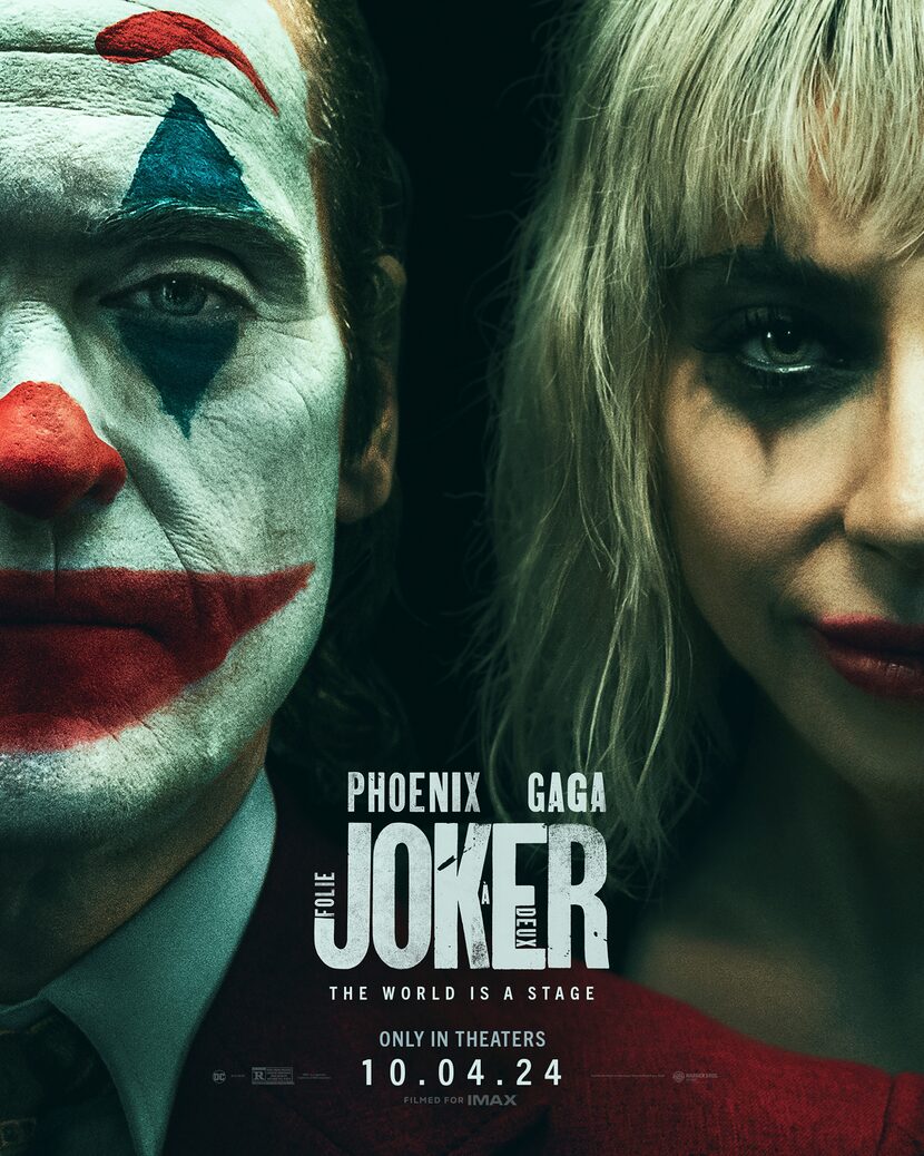 En esta imagen proporcionada por Warner Bros. Pictures el arte promocional de "Joker: Folie...