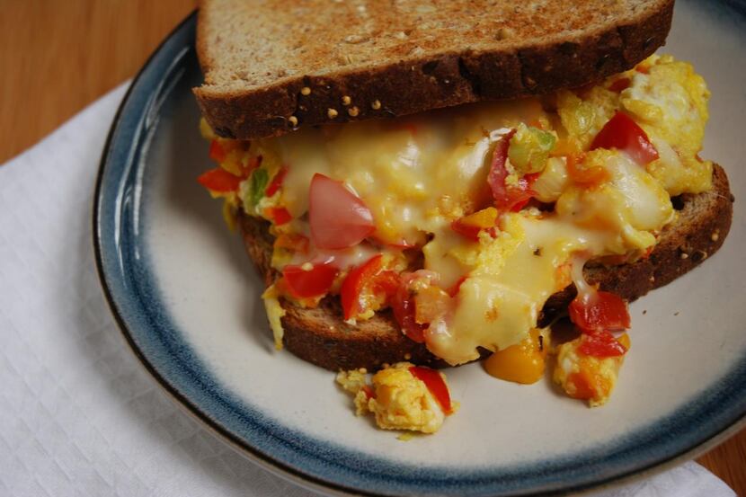 Easy, homey egg sandwich in under 15 minutes.