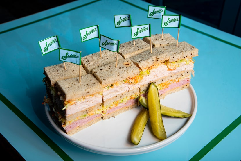 The Triple Decker sandwich at Sadelle's is a generous helping — turkey, roast beef, salami...