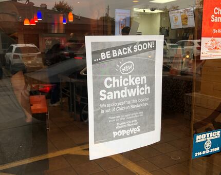 At lunchtime on Nov. 5, 2019, six out of the eight Popeyes restaurants we visited in the...