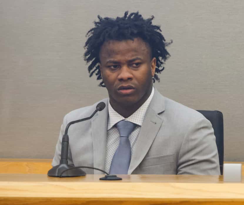 Darius Fields took the stand on Wednesday, March, 9, 2022, at the Frank Crowley Courts...