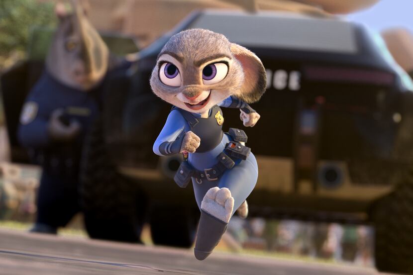 Judy Hopps (voice of Ginnifer Goodwin) believes anyone can be anything.