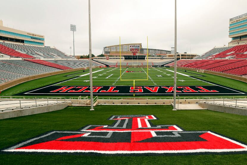 Jones AT&T Stadium is pictured on the Texas Tech campus in Lubbock, Texas, Wednesday, August...