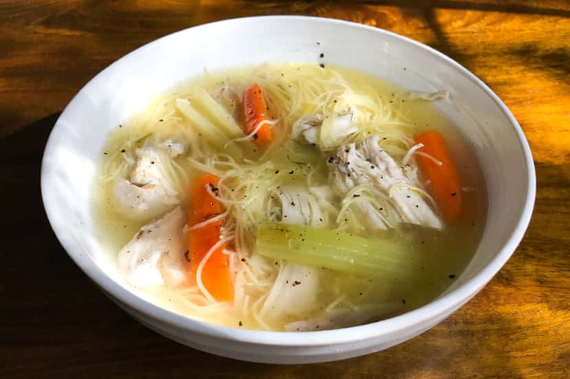 Leslie Brenner's chicken soup, inspired by her mother's