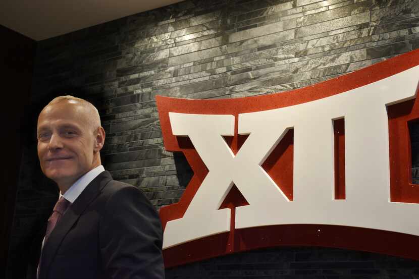 Big 12 commissioner Brett Yormark at the Big 12's headquarters in Irving.