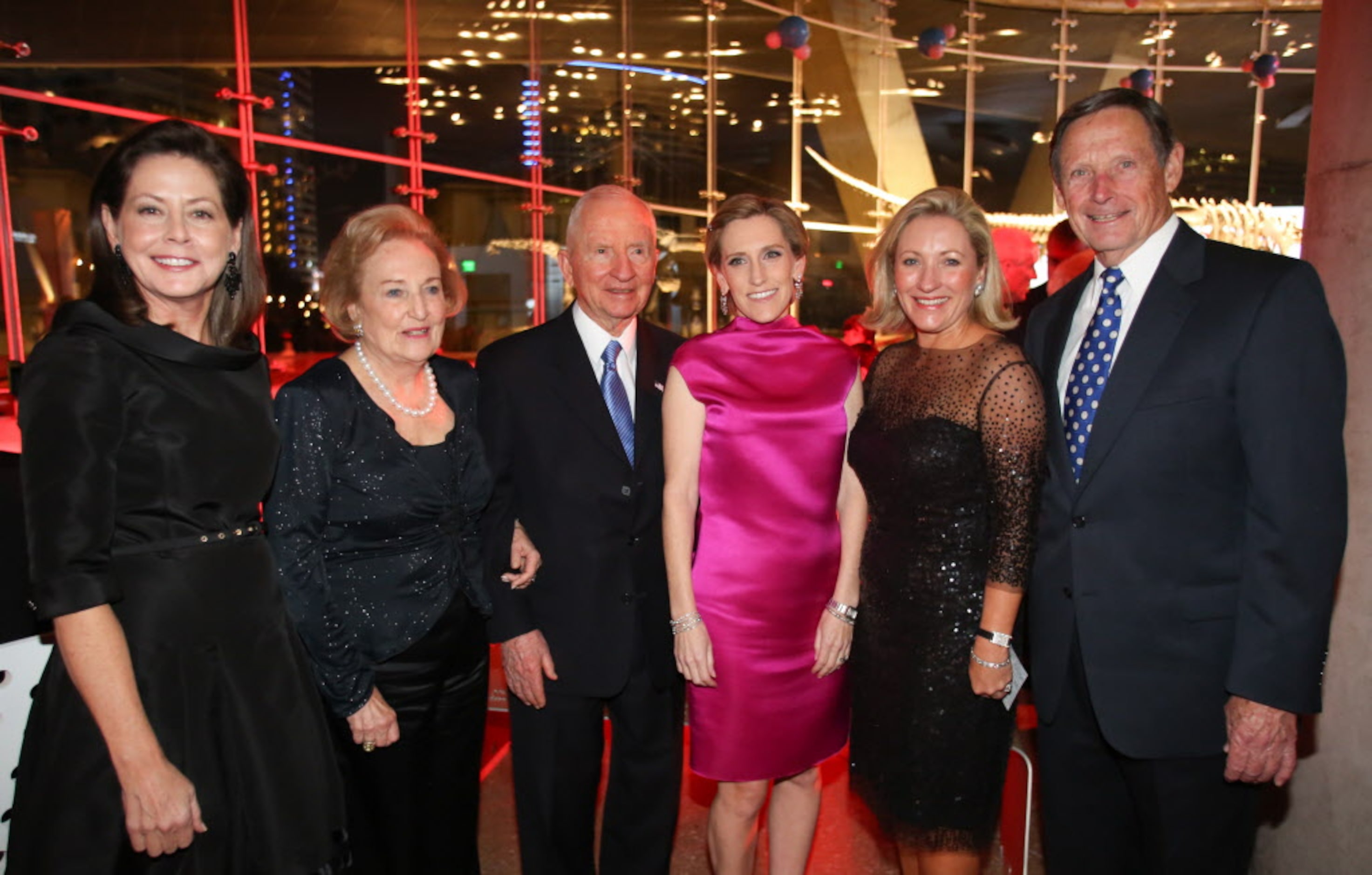 (L to R) Kelly Compton, Margot Perot, Ross Perot, Nicole G. Small, Carolyn Perot Rathjen,...