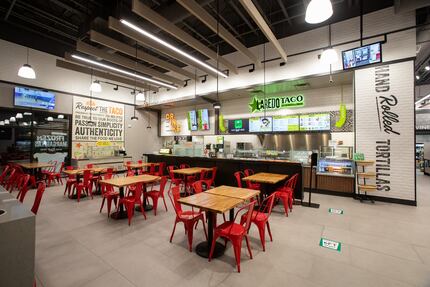 The Laredo Taco Company restaurant inside 7-Eleven's new test store opened in Dallas in 2020.