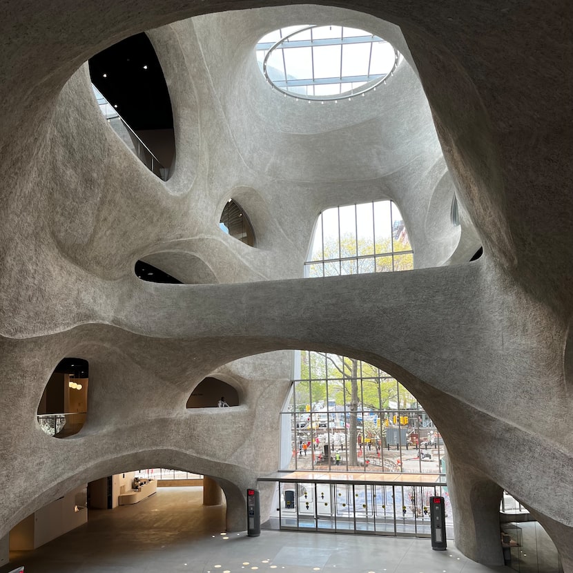 Atrium of the Gilder Center at the American Museum of Natural History in New York, designed...