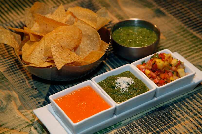 The Wild Salsa Trio appetizer offered at the new Wild Salsa location in The Village at...