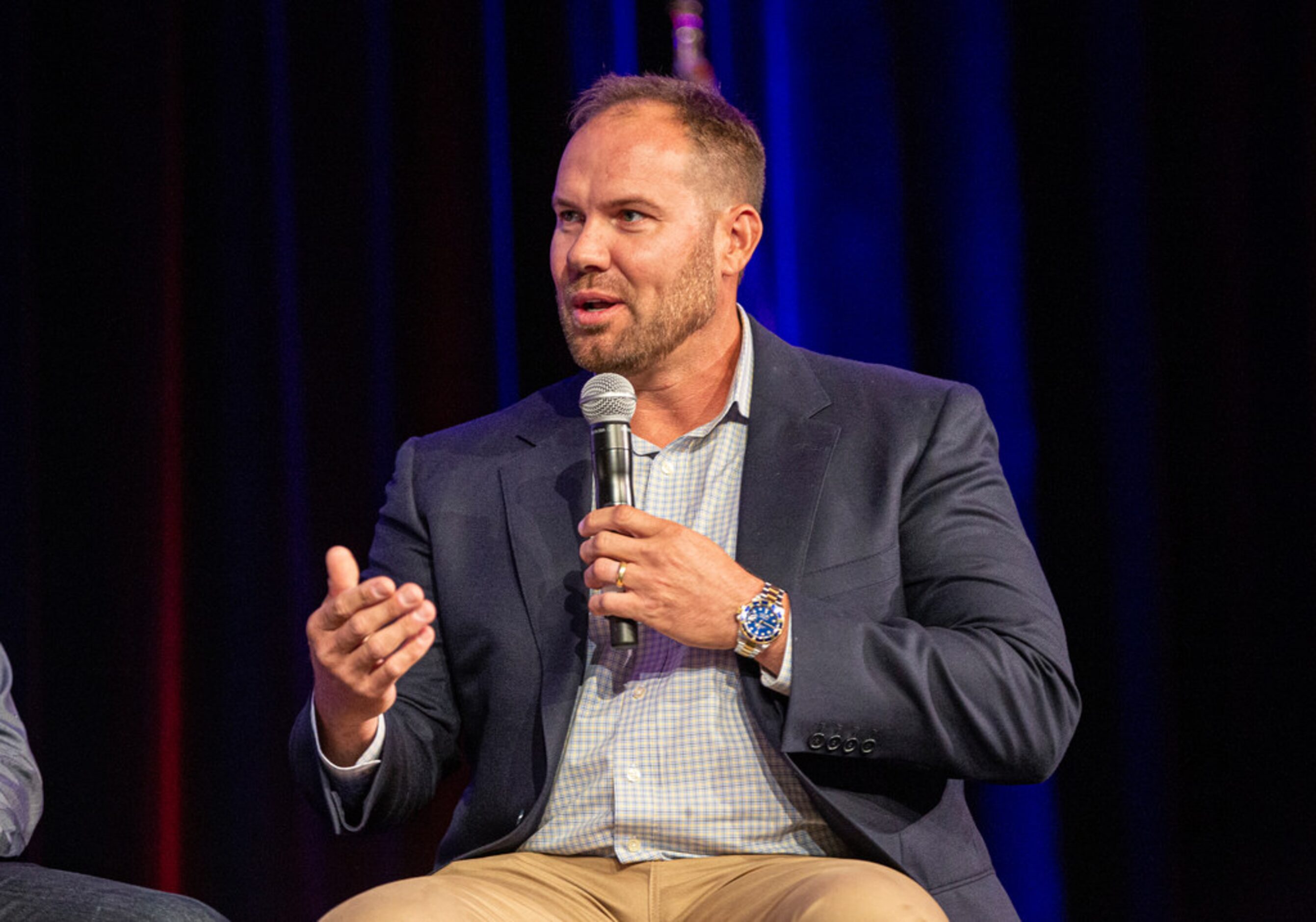 Former Texas RangersÃ Colby Lewis speaks about his favorite Globe Life Park memory during...