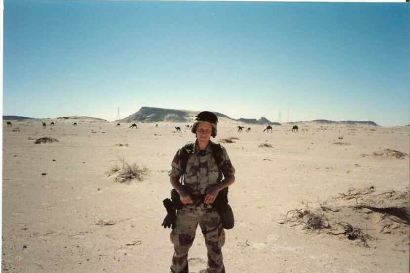 Anthony Hardie in Saudi Arabia in December 1990, during Operation Desert Shield. Hardie...