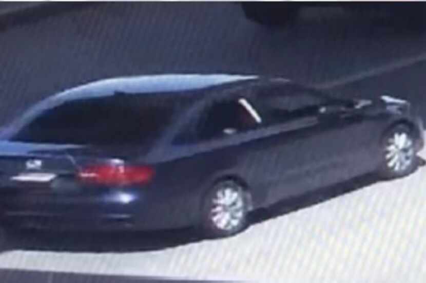 Police are looking for a blue 2011-14 Volkswagen Jetta with a paper tag.