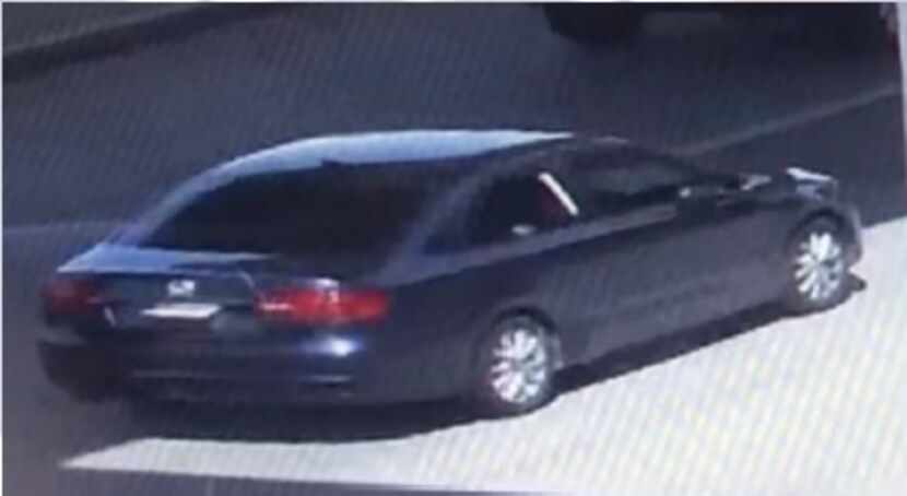 Police are looking for a blue 2011-14 Volkswagen Jetta with a paper tag.