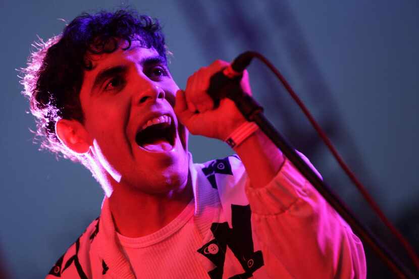 Alan Palomo of Neon Indian performs during Homegrown Music & Arts Festival in Dallas, TX, on...