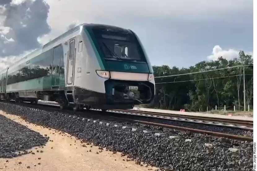 El Tren Maya, en la península de Yucatán, en uno de los viajes inaugurales de la que se ha...