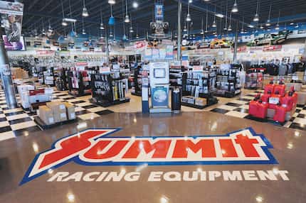 Here's what the interior of a typical Summit Racing Equipment store looks like.