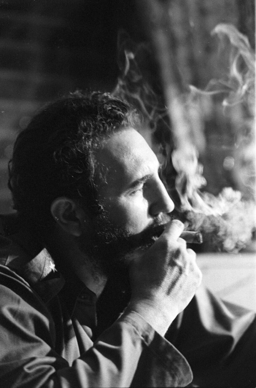Fidel Castro was interviewed in one of his Havana apartments in 1964.