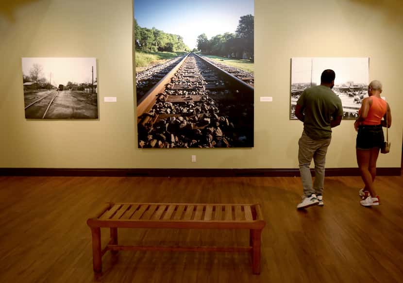 Artwork on display at the African American Museum at Fair Park in Dallas.