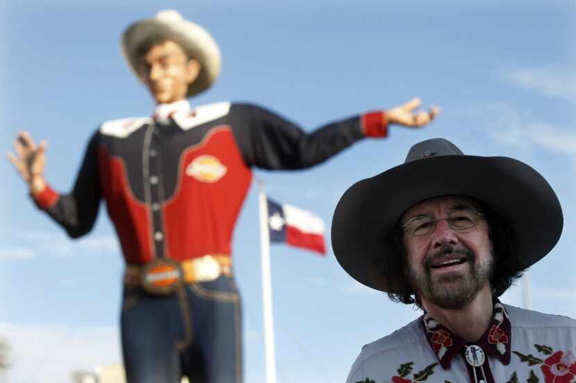 Bill Bragg stands in front of Big Tex at the State Fair of Texas in 2012. Bragg served as...