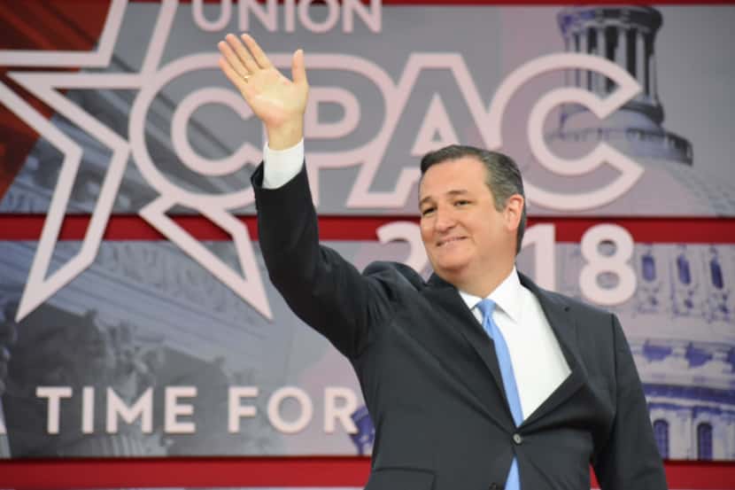 Senator Ted Cruz speaks at the Conservative Political Action Conference on Feb. 22, 2018 in...