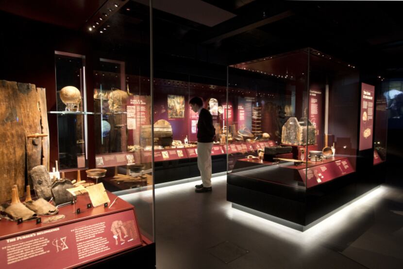 Items recovered from the wreck of the Mary Rose are exhibited in the Mary Rose Museum at...