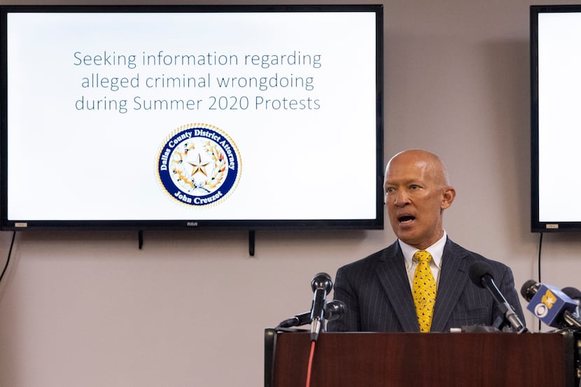 Dallas County District Attorney John Creuzot speaks about actively pursuing additional...