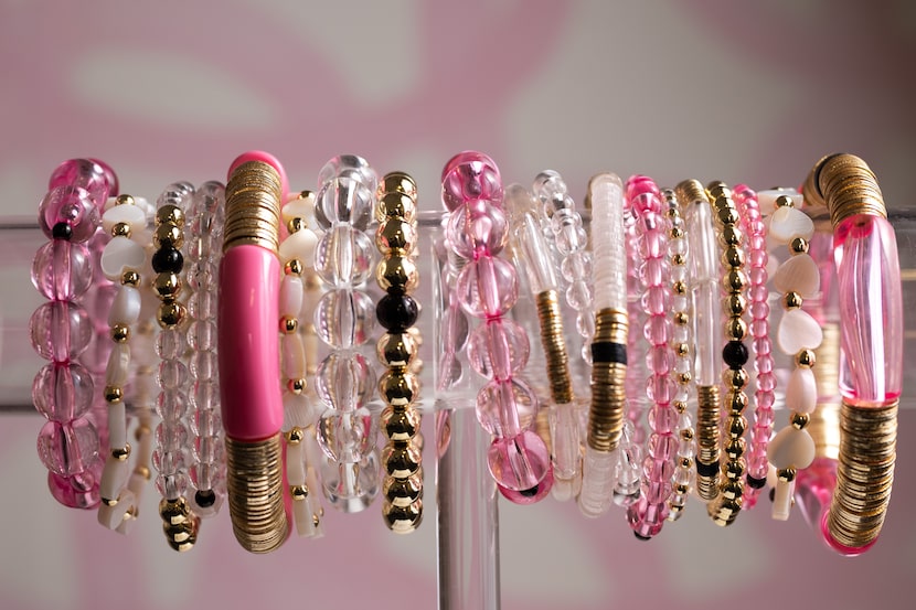 Allie + Bess is known for its bracelet stacks.