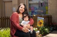 Mayra Ortiz and her son, Anthony, at Nexus Recovery Center on Tuesday. Since completing the...