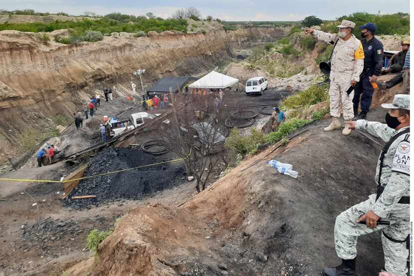 Un accidente en una mina de carbón en el municipio de Múzquiz, Coahuila, dejó a siete...
