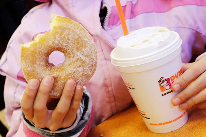 Go to Dunkin' donut shop in Lake Highlands, Arlington or DeSoto to snag a free cup of coffee...
