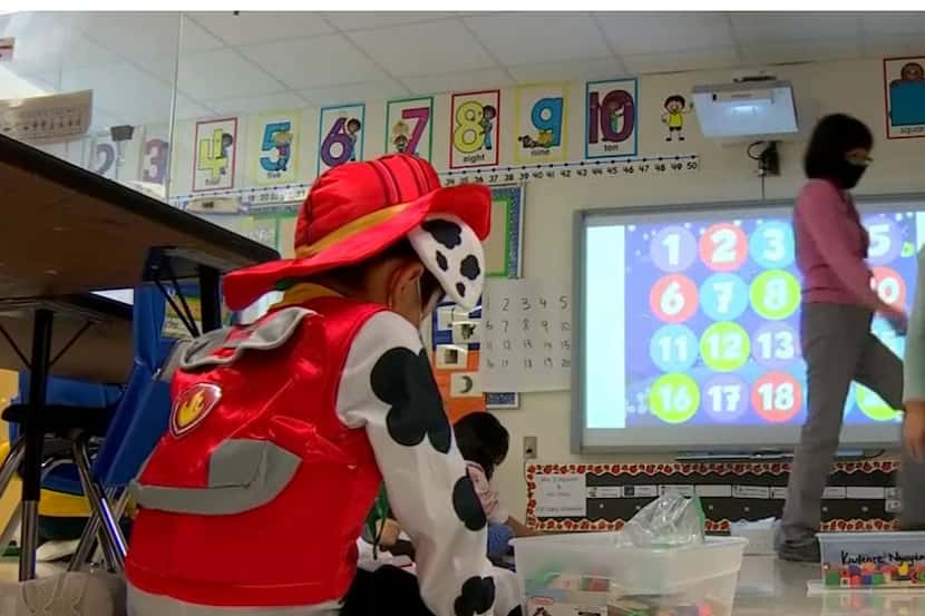 Many students at Parsons Prekindergarten in Garland ISD are learning in both Vietnamese and...