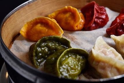 Dumpling samplers can include pork, chicken, shrimp and vegetables at Royal China.