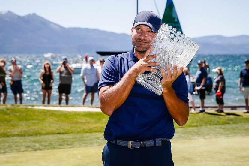 Tony Romo se consagró en el American Century Championship el domingo en Edgewood Tahoe Golf...