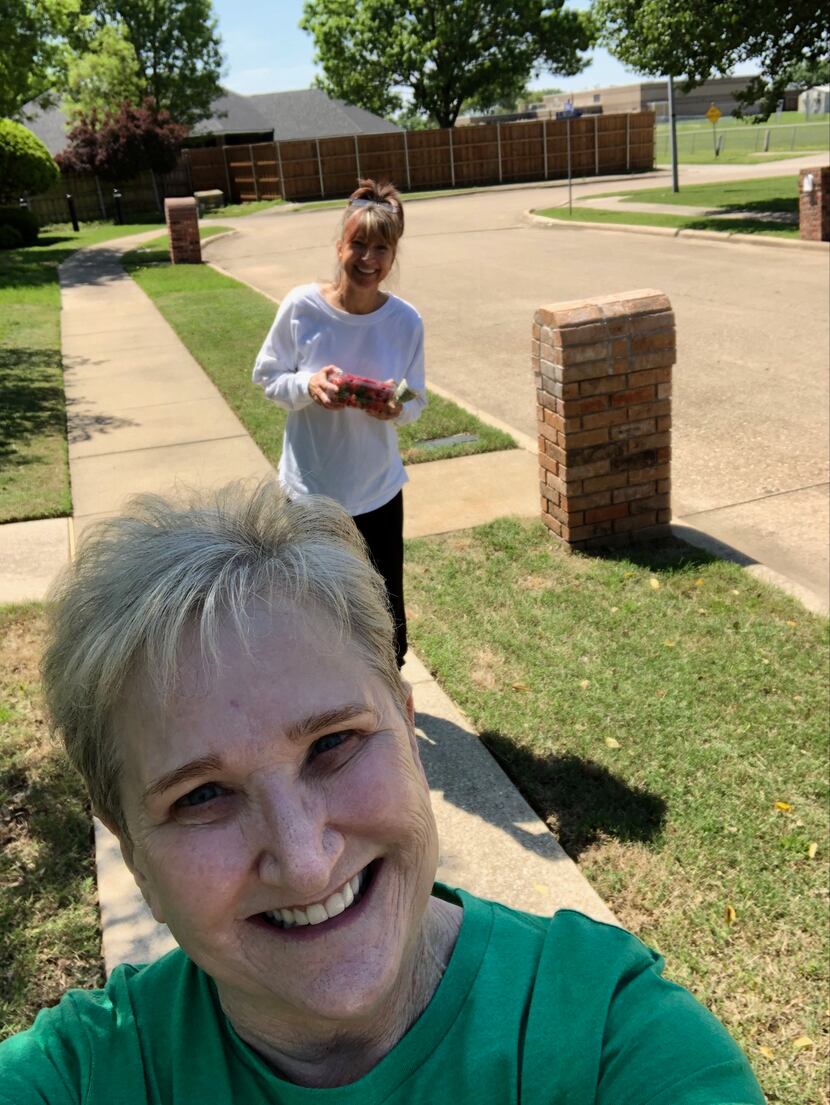 Wylie resident Carol Nelson (right) says her neighbors have rallied together to make sure...