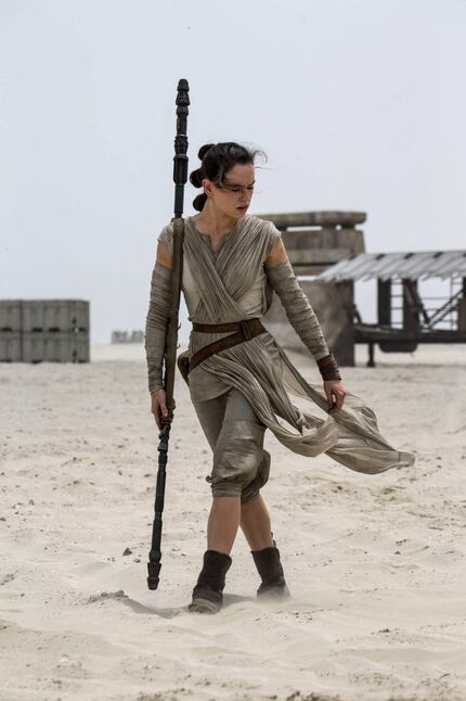 Rey (Daisy Ridley) in"Star Wars: The Force Awakens." MUST CREDIT: David James, Lucasfilm