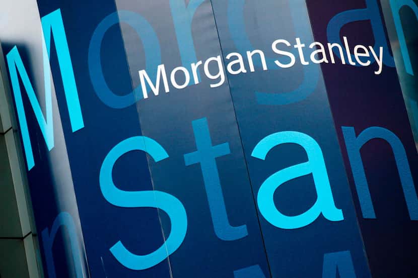 FILE - In this Tuesday, Oct. 18, 2011, file photo, the Morgan Stanley logo is displayed on...