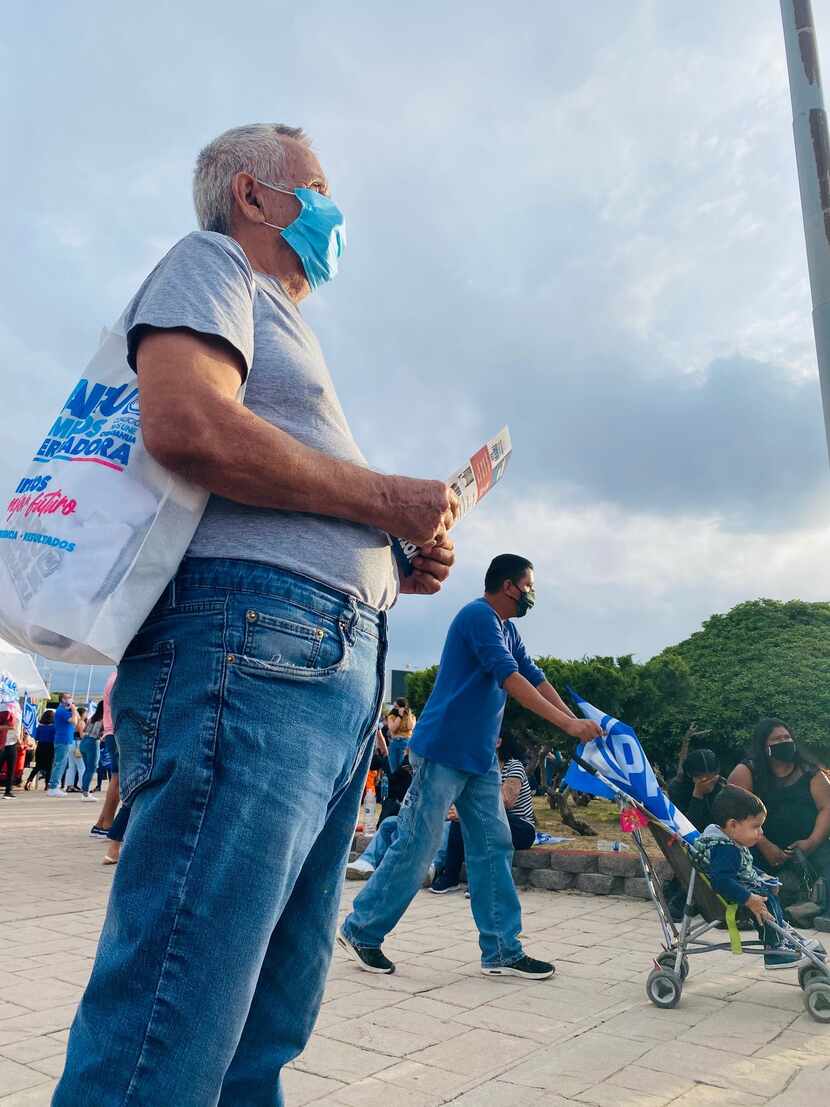 Bernardo Carrillo, 71, attended a June 2 rally for the National Action Party, or PAN. He has...