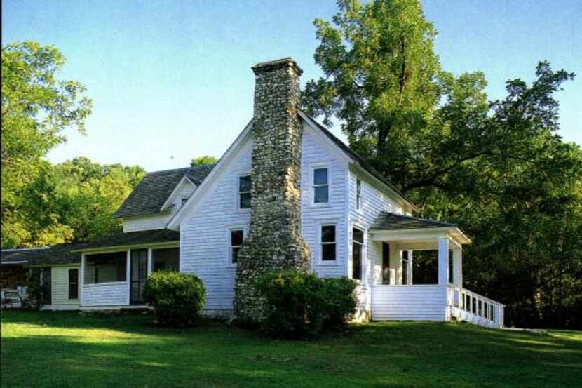 This simple white farm house in Mansfield, Missouri is where Laura Ingalls Wilder wrote the...