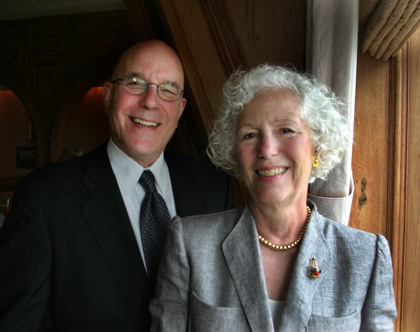 Richard Marcus and Jerrie Marcus Smith in 2004 Julia Sweeney's Talk Series lecture at the...