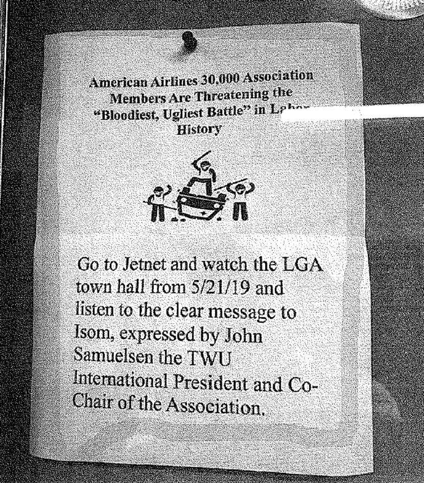 A union flier submitted in court filings promises the "bloodiest, ugliest battle" in labor...