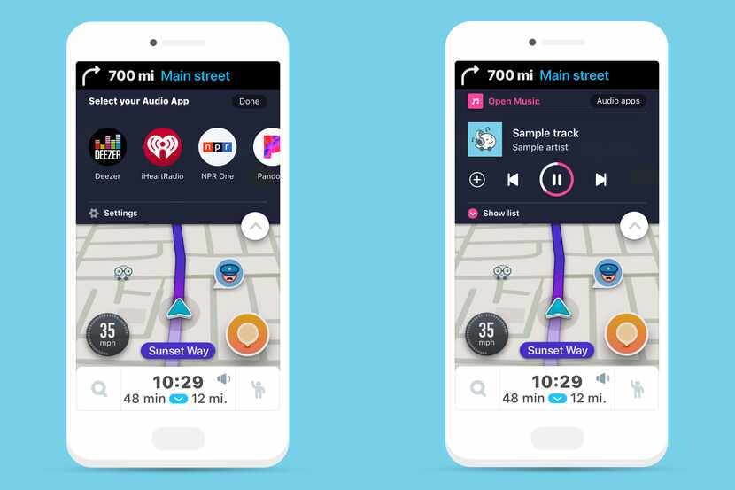 The upcoming version of Waze adds more streaming music choices inside the app.