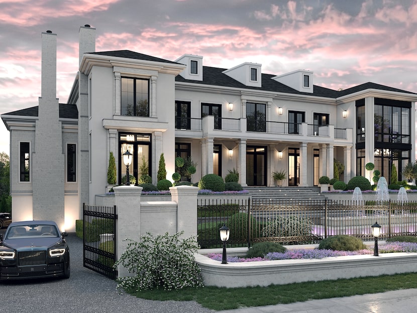 Rendering of luxury home