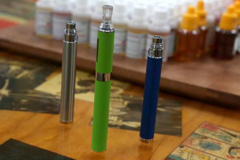 Electronic cigarettes, such as these, are becoming more popular as an alternative to...