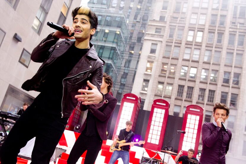 In this Nov. 13, 2012 file photo, One Direction member Zayn Malik performs on NBC's "Today"...