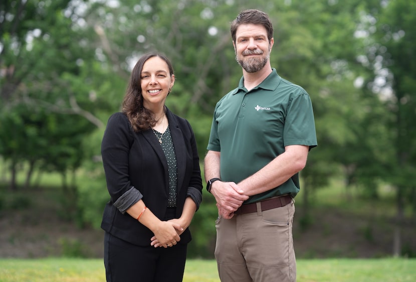 Dr. Sheena D’Arcy (left), co-director of the Green Fellows program, and Doyen Rainey,...